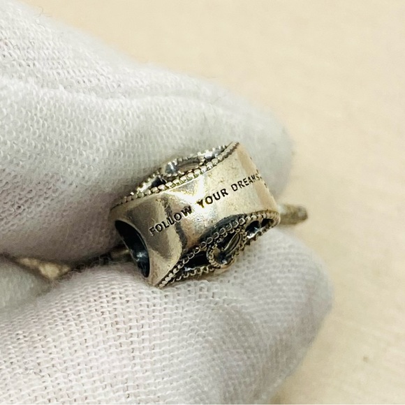 EUC Pandora 797200 Sterling Silver Spiritual Dreamcatcher Charm w/ Engraving - Picture 9 of 11